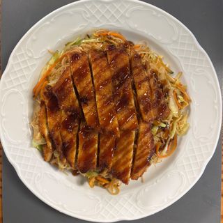Fideo de arroz tempura