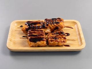 Brocheta de yakitori de salmón 2ud