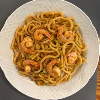 Yaki udon com gambas
