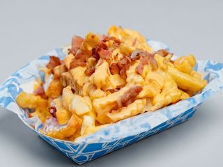 Plato Patatas Fritas Gratinadas