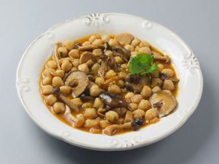Garbanzos con setas
