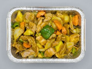 54. Cerdo Con Salsa De Curry
