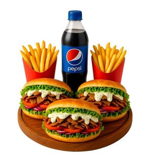 Menú 3 Personas kebab