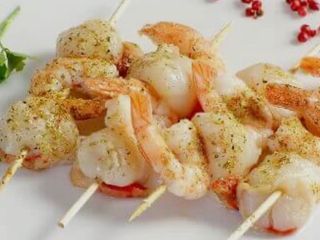 Brocheta De Rape Y Gamba