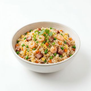 Arroz frito tres delicias