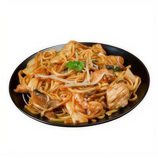 Fideos Chinos Con Pollo o Ternera