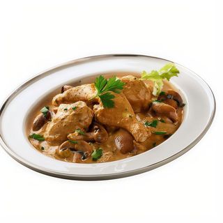 Pollo Con Champiñones