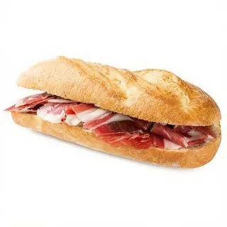 Bocadillo Jamón Asado con Salsa