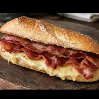 Bocadillo Bacón con Queso