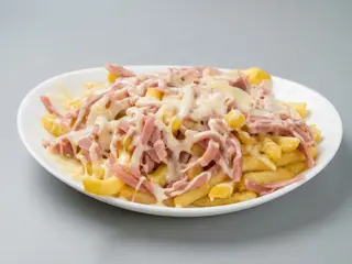 Patatas Fritas Jamón Y Queso