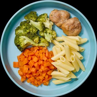 Mini burguers con verdura y pasta (+10 meses)