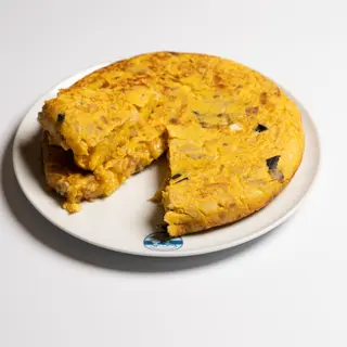 Tortilla de Berenjena y Queso de Cabra (Para 8 personas)