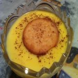Natilla De Vainilla Con Galleta