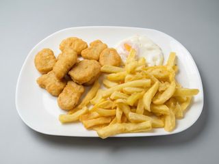 Nuggets patatas y huevo