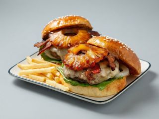 Menú Hamburguesa Hawaii