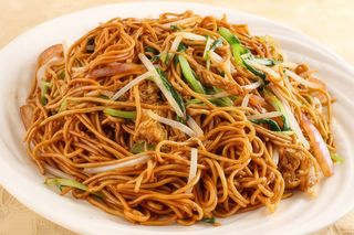 Fideos Fritos Con Verdura