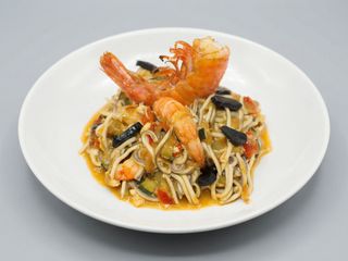 Revuelto de Gambas y Gulas