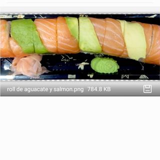 Roll De Salmon Y Aguacate (8 piezas)