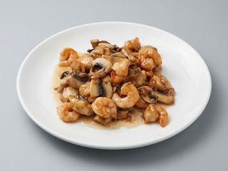 gambas con champiñones