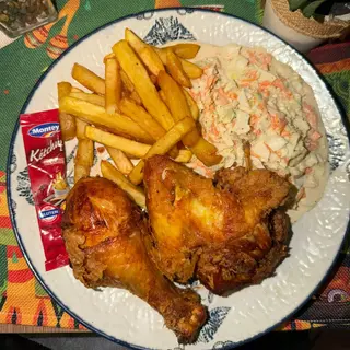 1/4 De Pollo Frito De La Casa