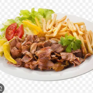 Menú plato kebab de pollo