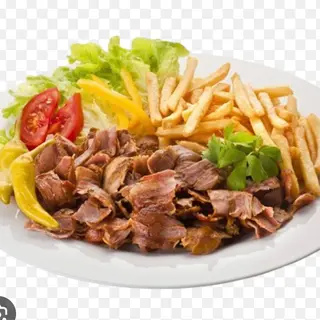 Plato kebab de ternera