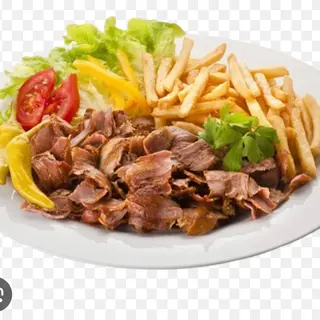 Menú plato kebab de pollo