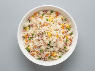 Arroz Frito Con Tres Delicias