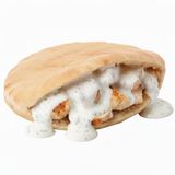 Shawarma en pan de pita sin verduras