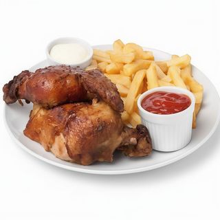 1 Pollo Asado Con Patatas