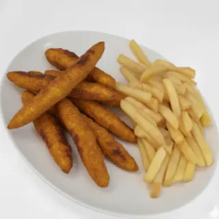 Lagrimitas Pollo Rebozado Con Patatas