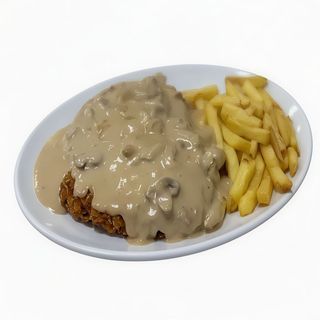 Pechuga con salsa de Champiñones.
