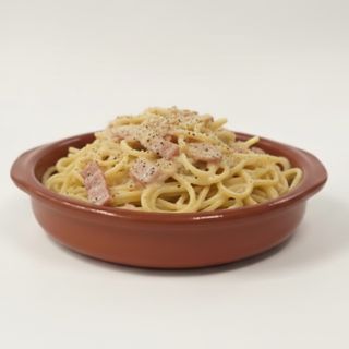 Spaguettis Carbonara