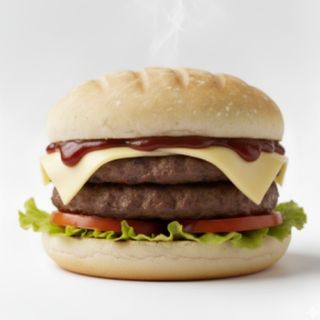 Burger doble ternera con queso y barbacoa
