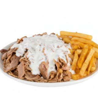 Plato shawarma sin verduras