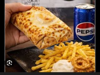 Taco de pollo gratinado menu