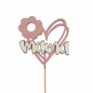 Cartel madera "mamá"