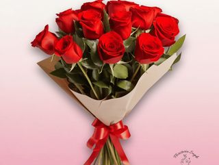Ramo de 12 rosas rojas