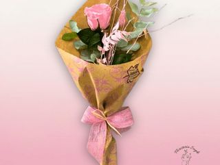 Ramo con Rosa Preservada