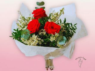 Ramo de 3 Rosas Frescas