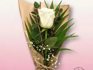 Rosa arreglada Blanca