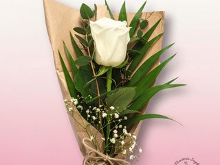 Rosa arreglada Blanca