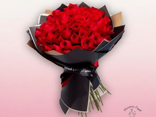 Ramo de 50 Rosas en Floristería Sayde, Zaragoza