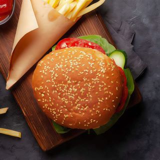 Menú hamburguesa de ternera