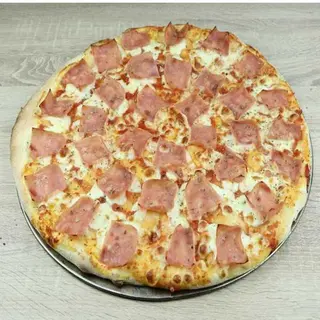 Pizza de jamón york y queso