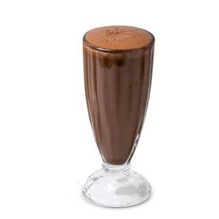 Batido natural de helado de chocolate