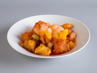 Cerdo con salsa agridulce