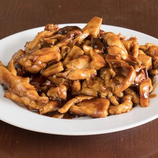 Pollo con champinones
