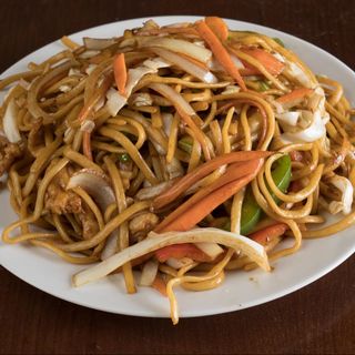 Tallarines con verduras