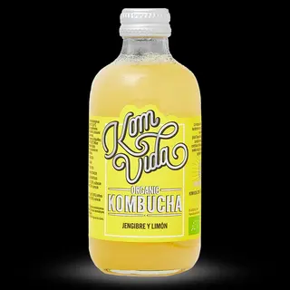 Kombucha de limón y jengibre
